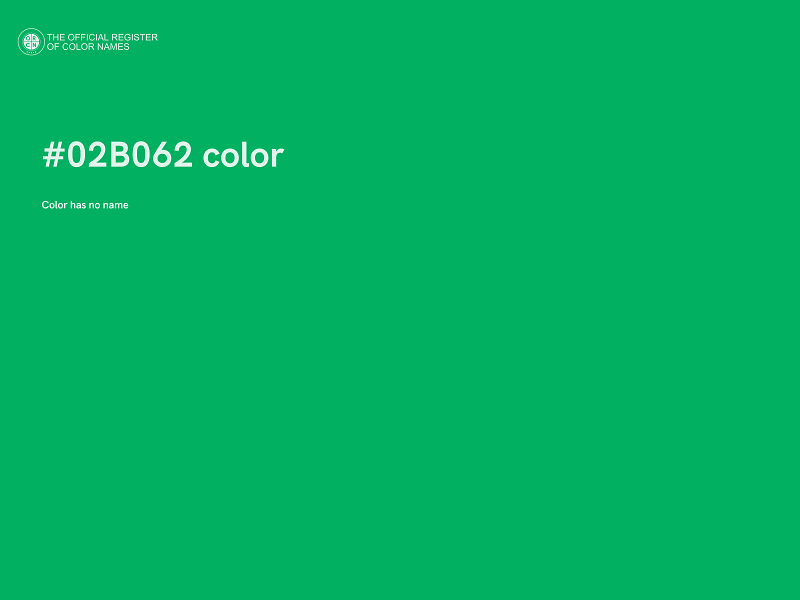 #02B062 color image