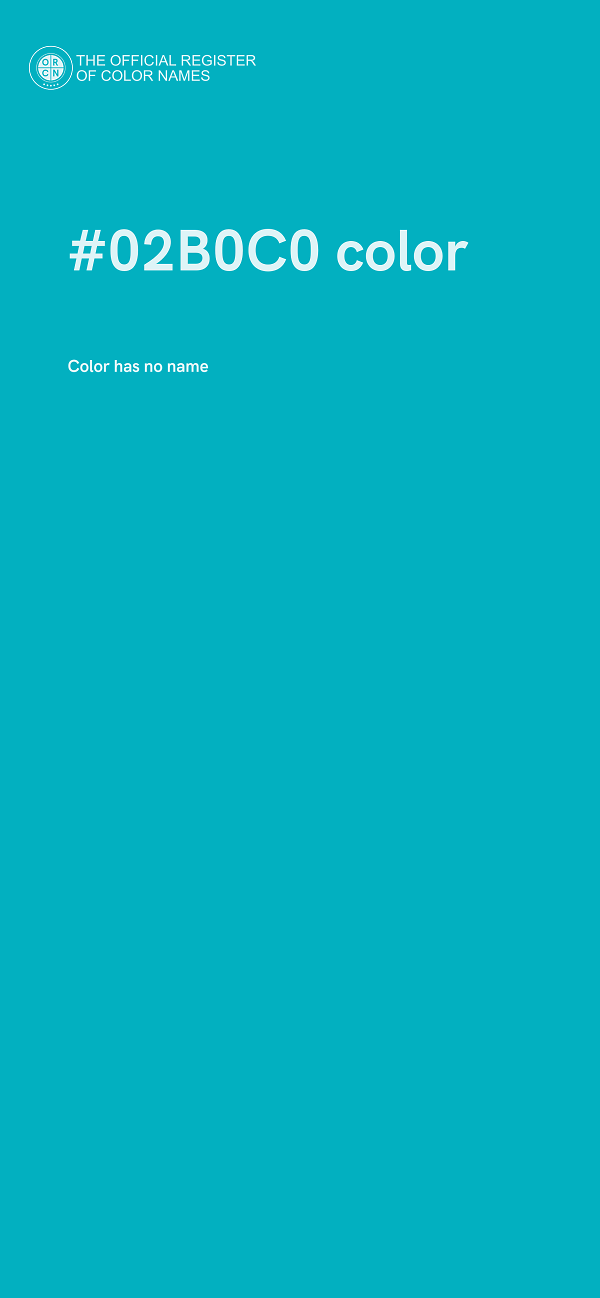 #02B0C0 color image