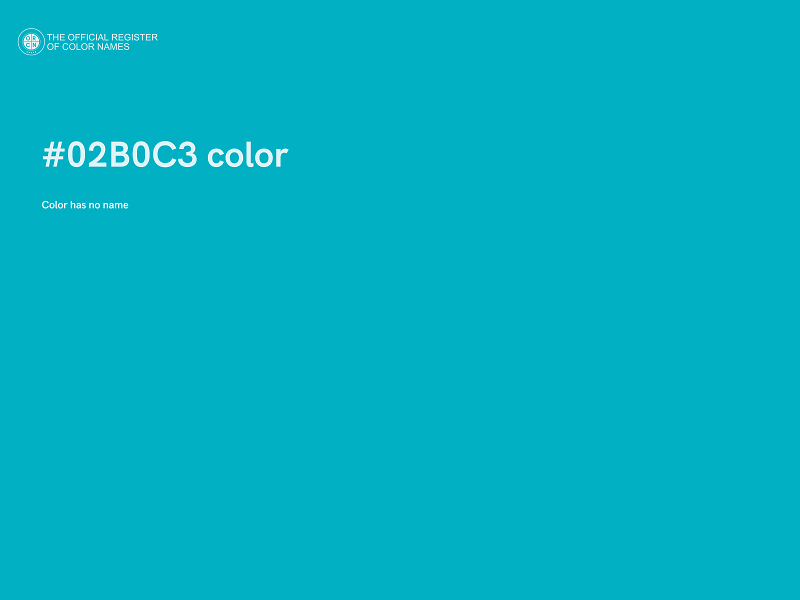 #02B0C3 color image