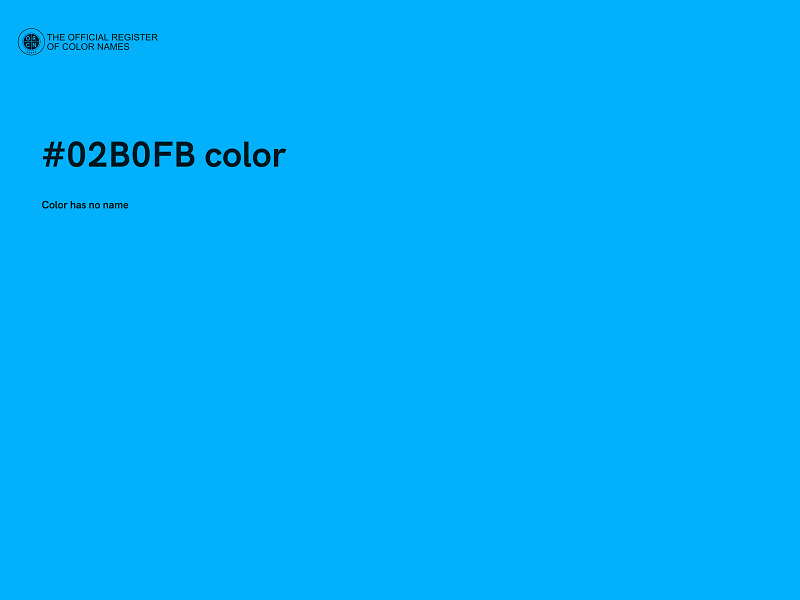 #02B0FB color image