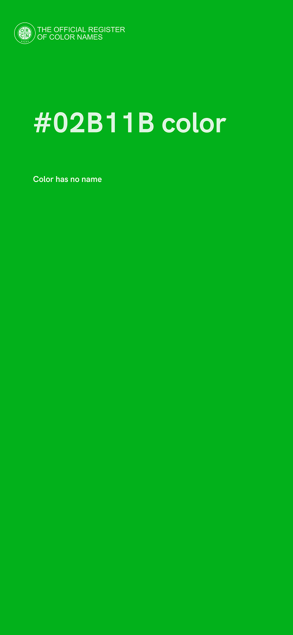 #02B11B color image