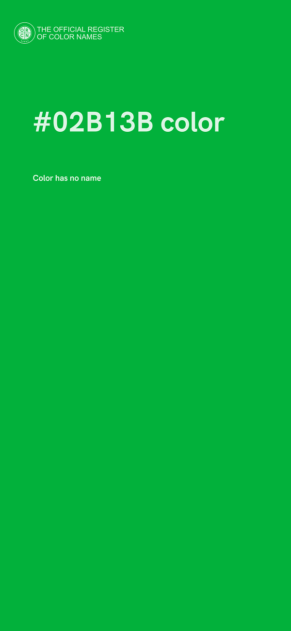 #02B13B color image