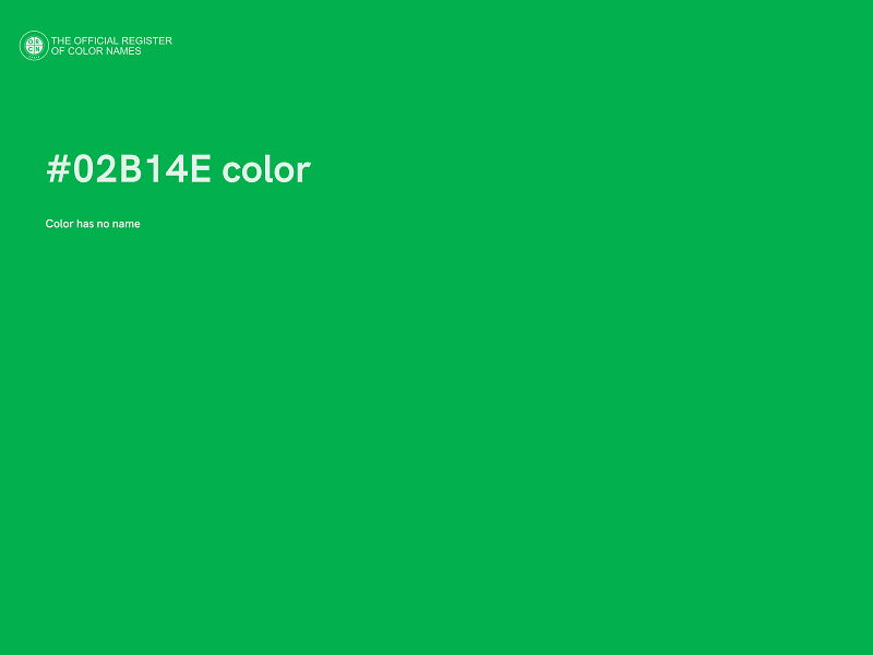 #02B14E color image