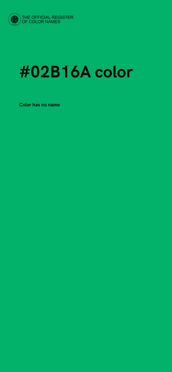 #02B16A color image