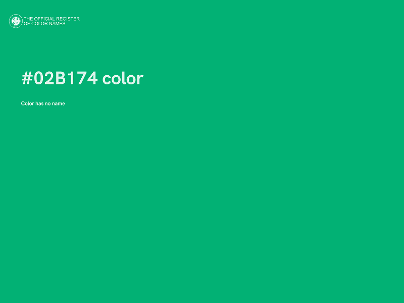 #02B174 color image