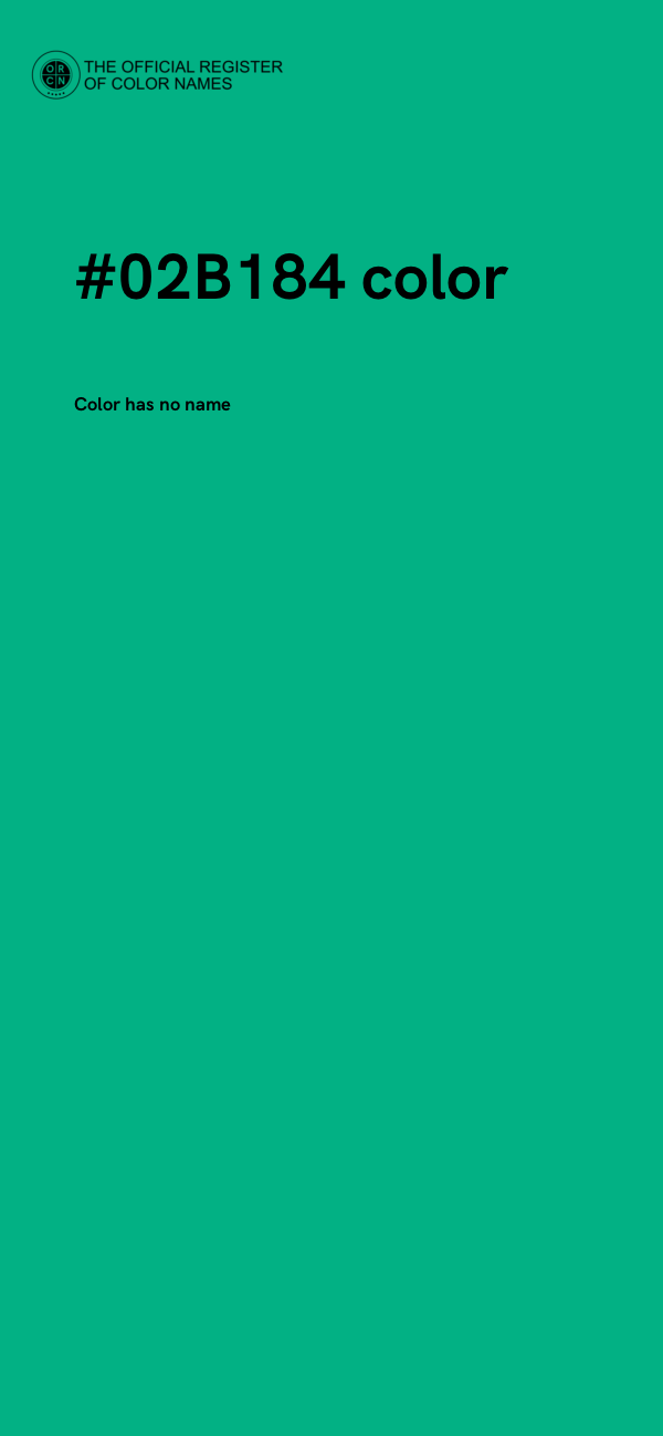 #02B184 color image
