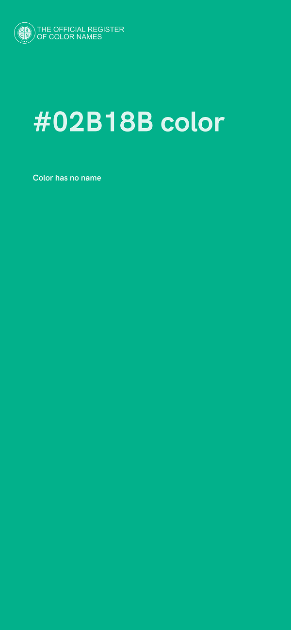 #02B18B color image