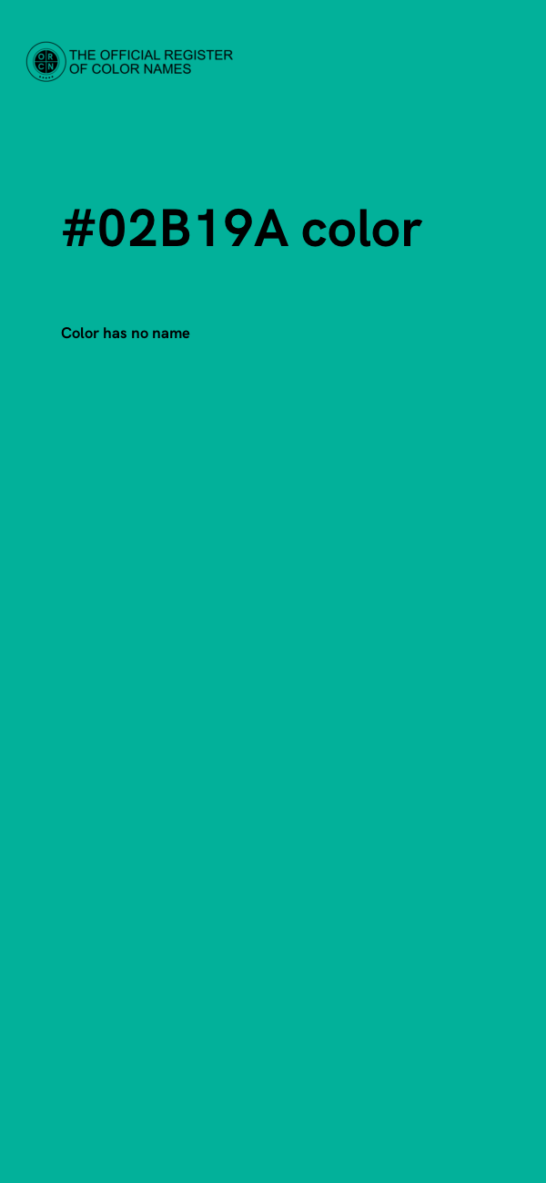 #02B19A color image