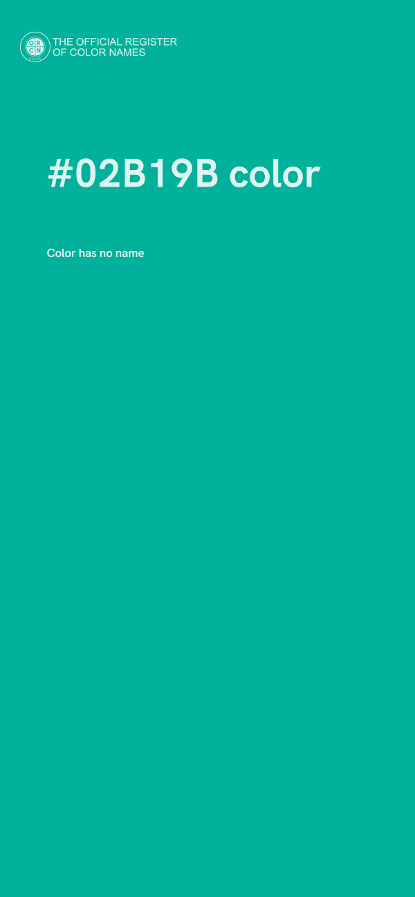 #02B19B color image