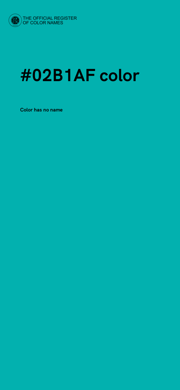 #02B1AF color image