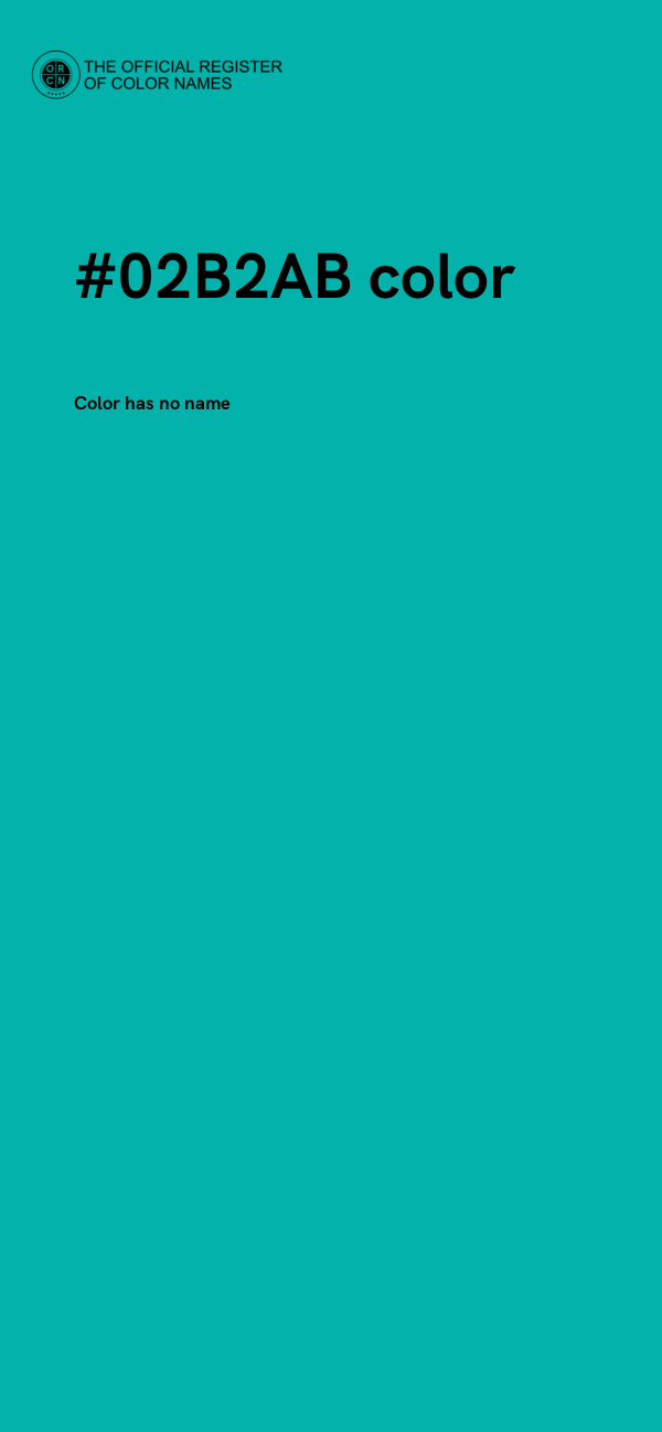#02B2AB color image