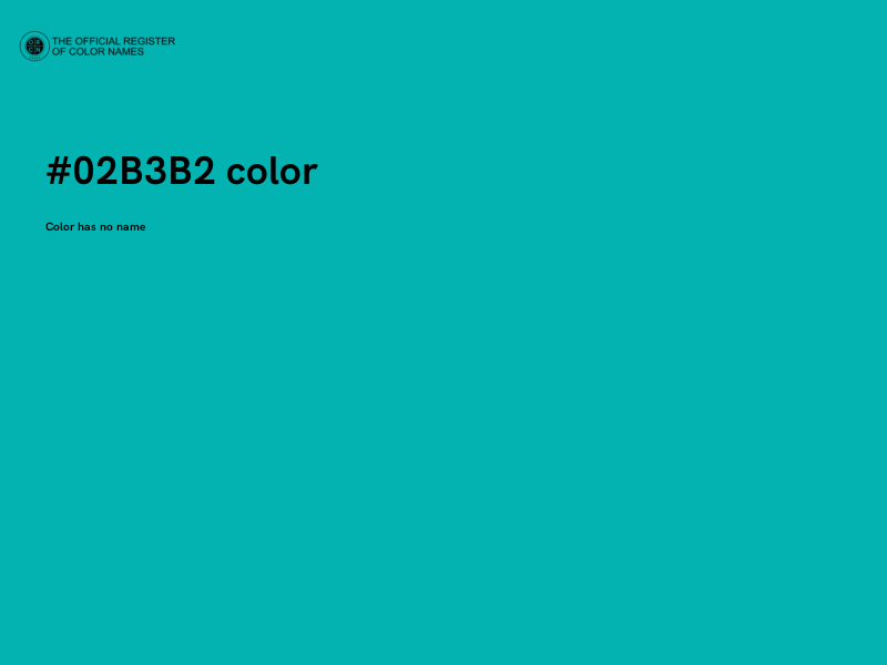 #02B3B2 color image