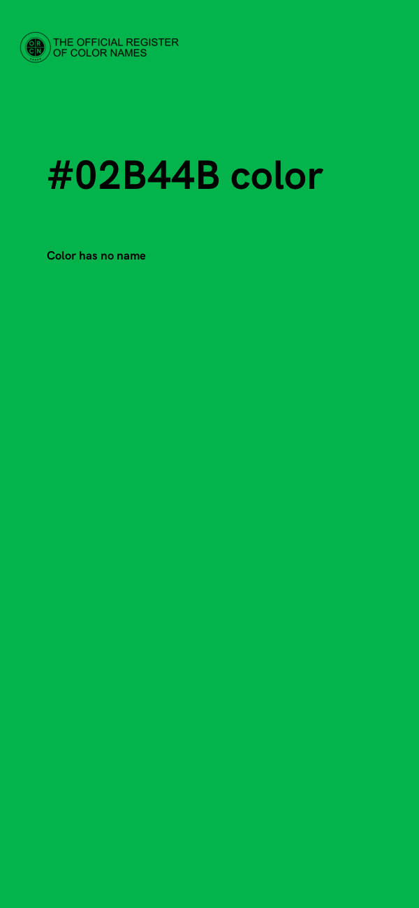 #02B44B color image