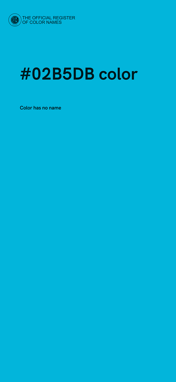 #02B5DB color image