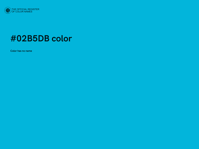 #02B5DB color image