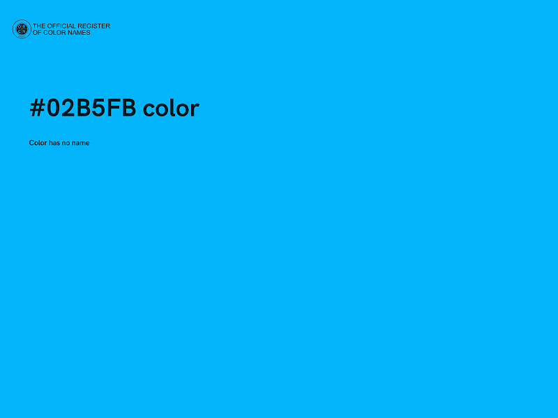#02B5FB color image