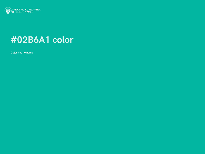 #02B6A1 color image