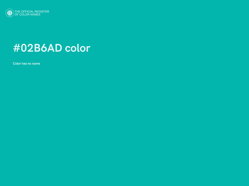 #02B6AD color image