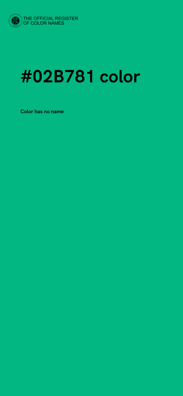 #02B781 color image