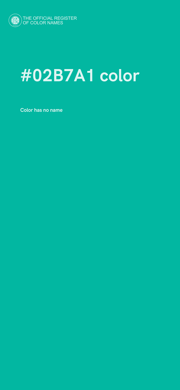 #02B7A1 color image