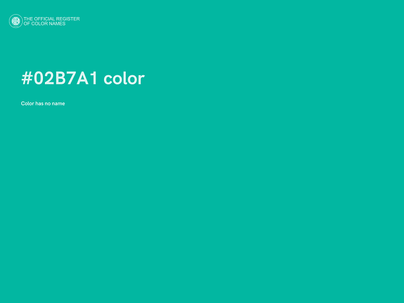 #02B7A1 color image