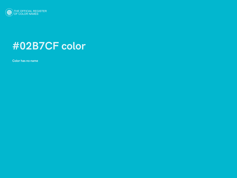 #02B7CF color image