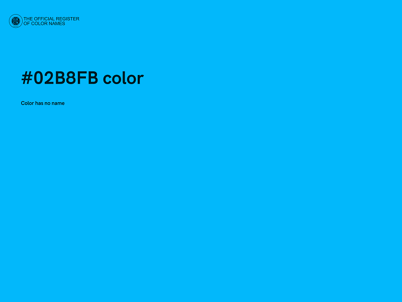 #02B8FB color image