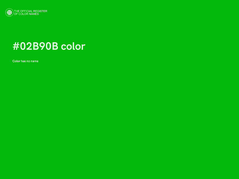 #02B90B color image