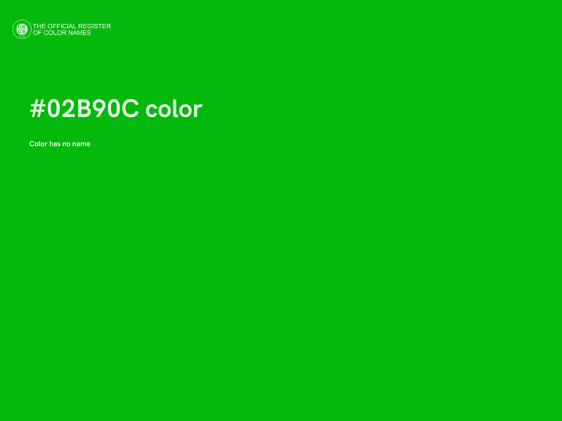 #02B90C color image