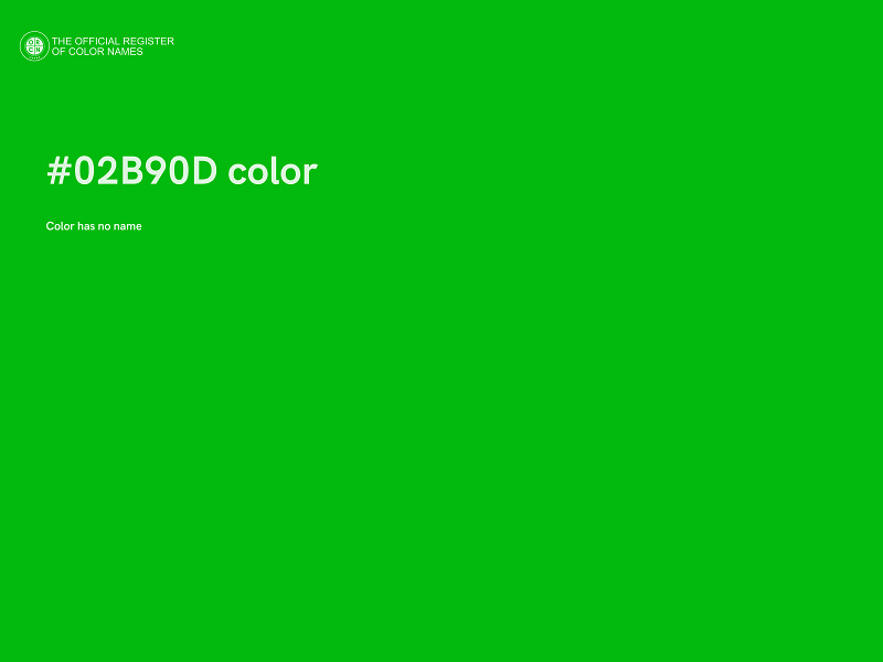 #02B90D color image