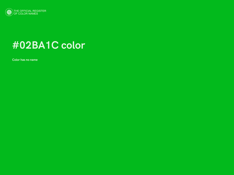 #02BA1C color image