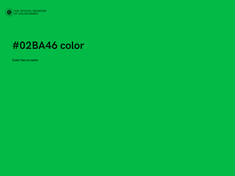 #02BA46 color image