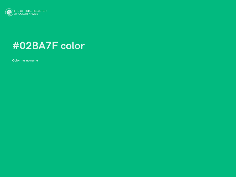 #02BA7F color image