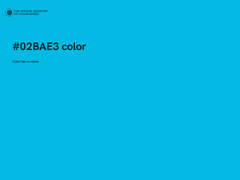 #02BAE3 color image