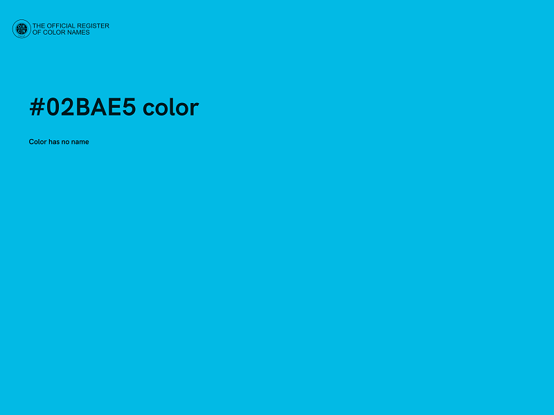 #02BAE5 color image