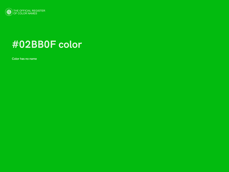 #02BB0F color image