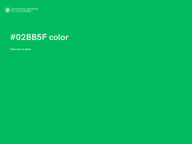 #02BB5F color image