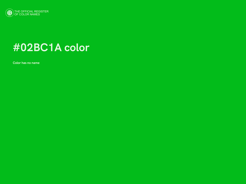 #02BC1A color image