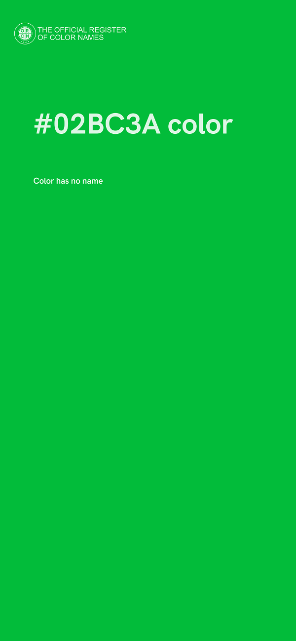 #02BC3A color image