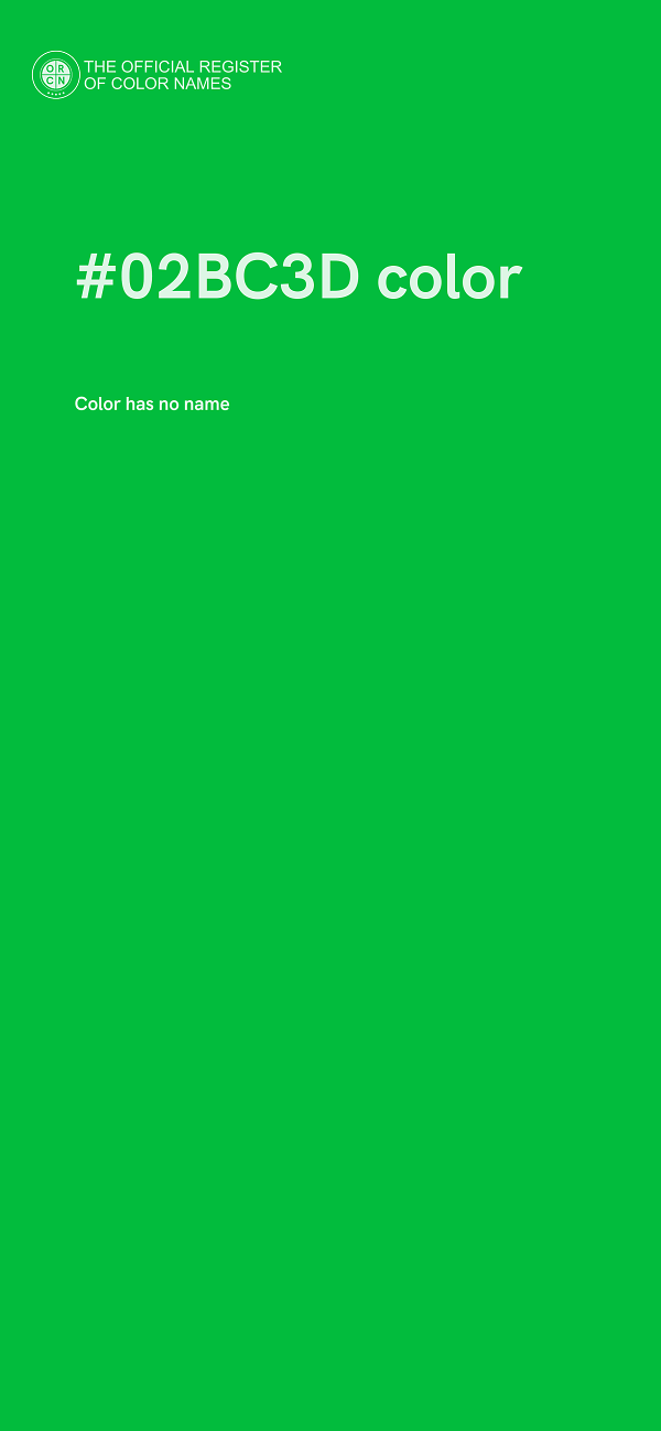 #02BC3D color image