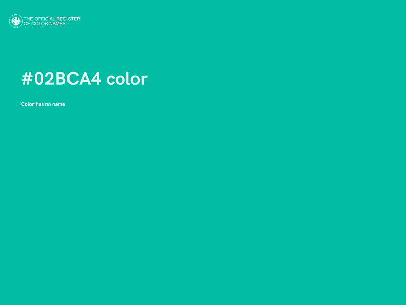 #02BCA4 color image