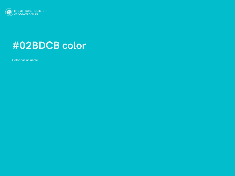 #02BDCB color image