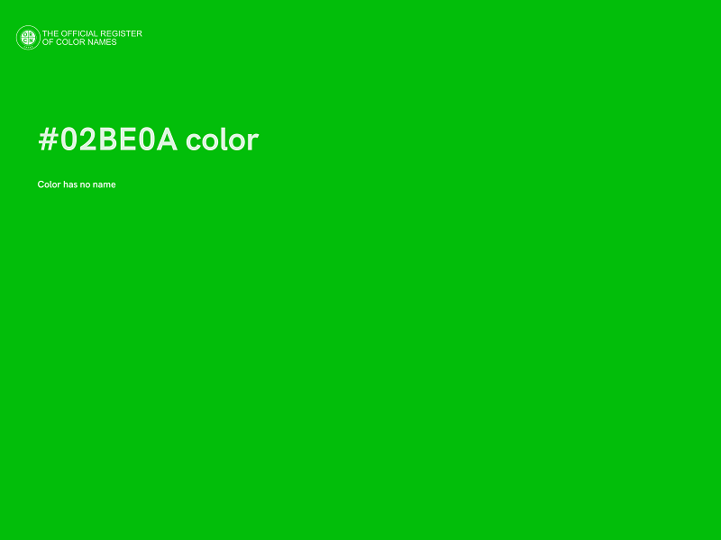 #02BE0A color image