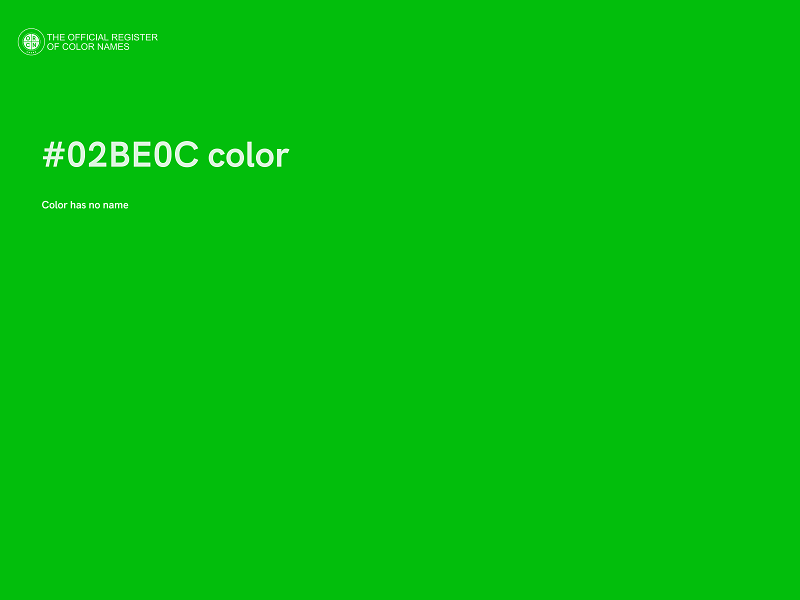 #02BE0C color image