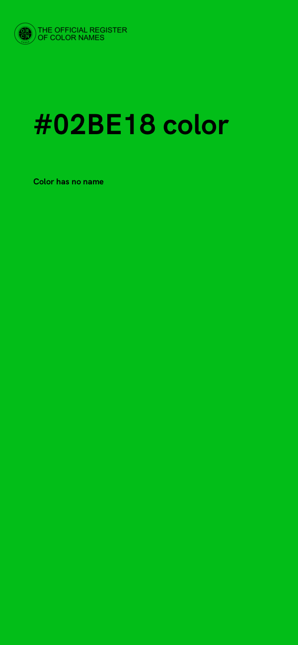 #02BE18 color image