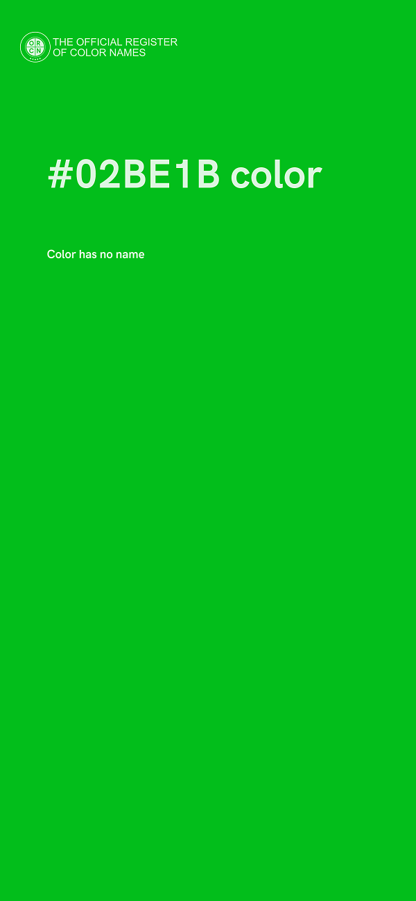 #02BE1B color image