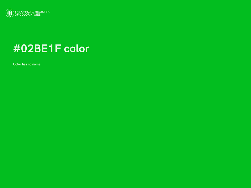 #02BE1F color image