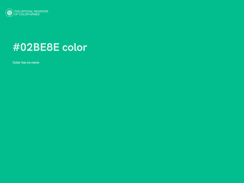 #02BE8E color image