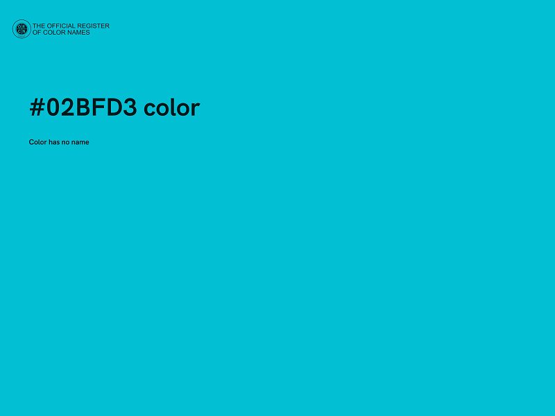 #02BFD3 color image