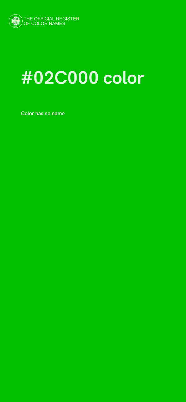 #02C000 color image